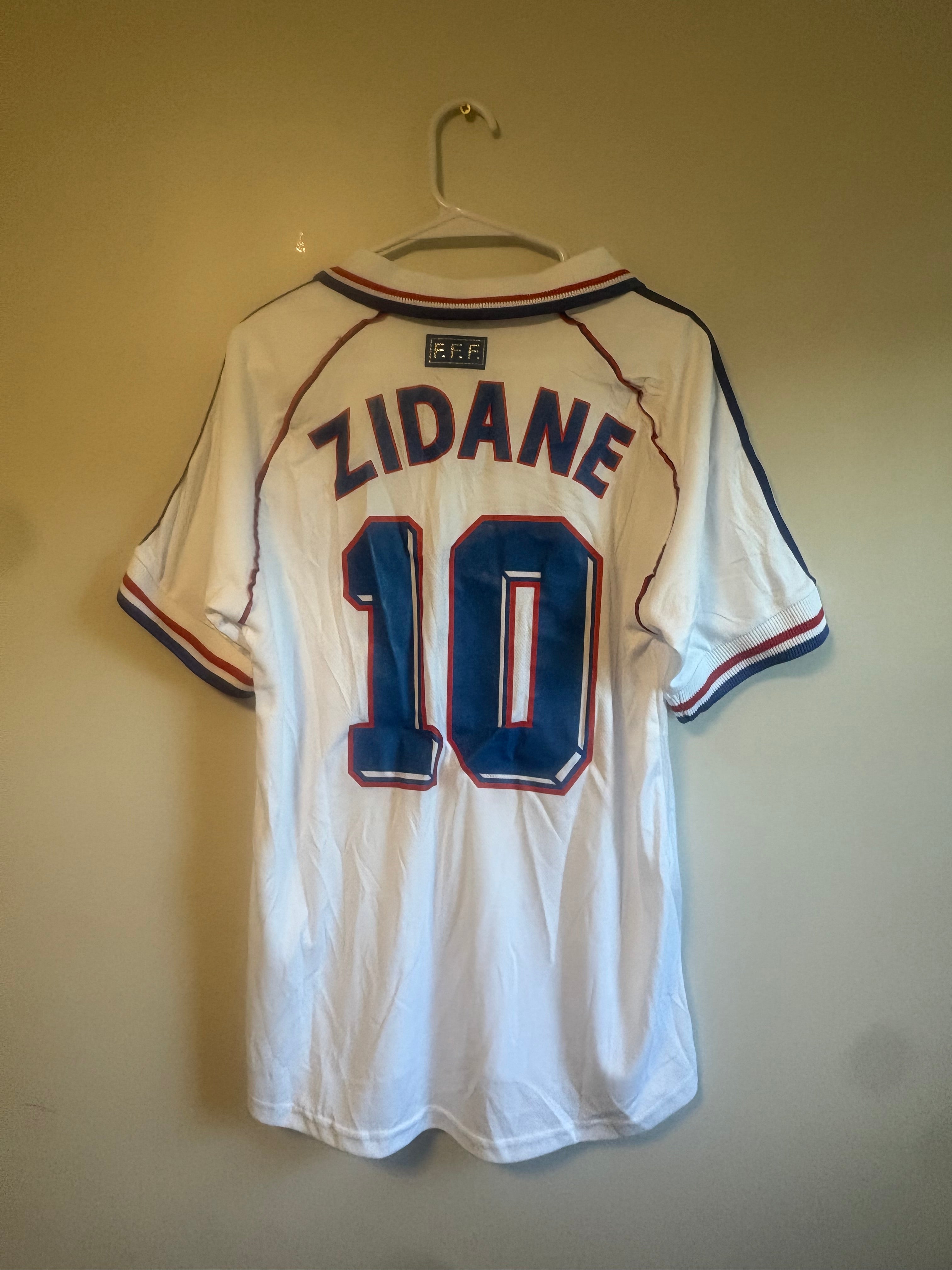 1998 France Away Retro Jersey #10 Zidane