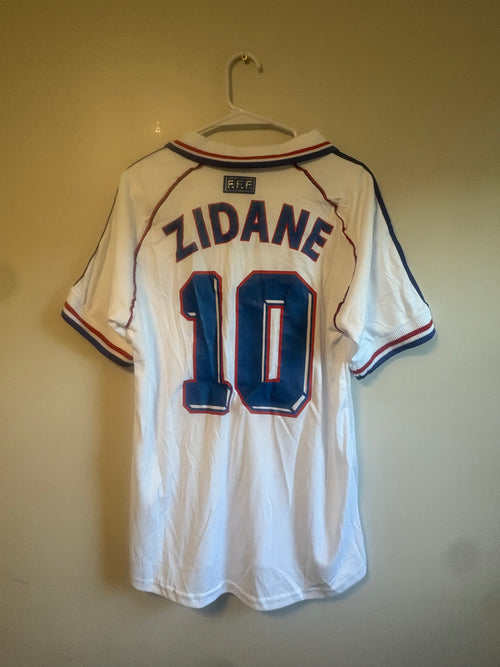 1998 France Away Retro Jersey #10 Zidane