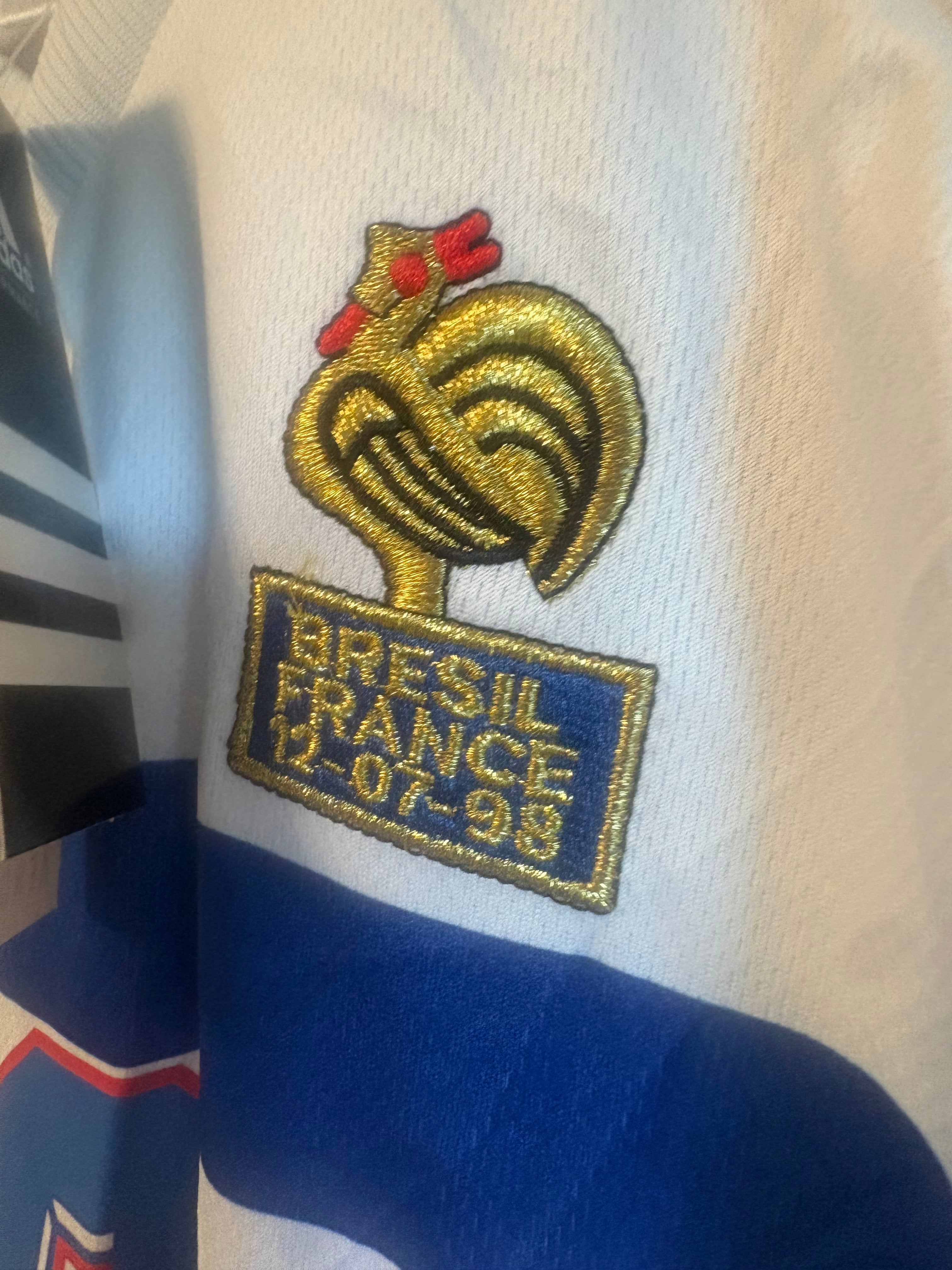 1998 France Away Retro Jersey #10 Zidane