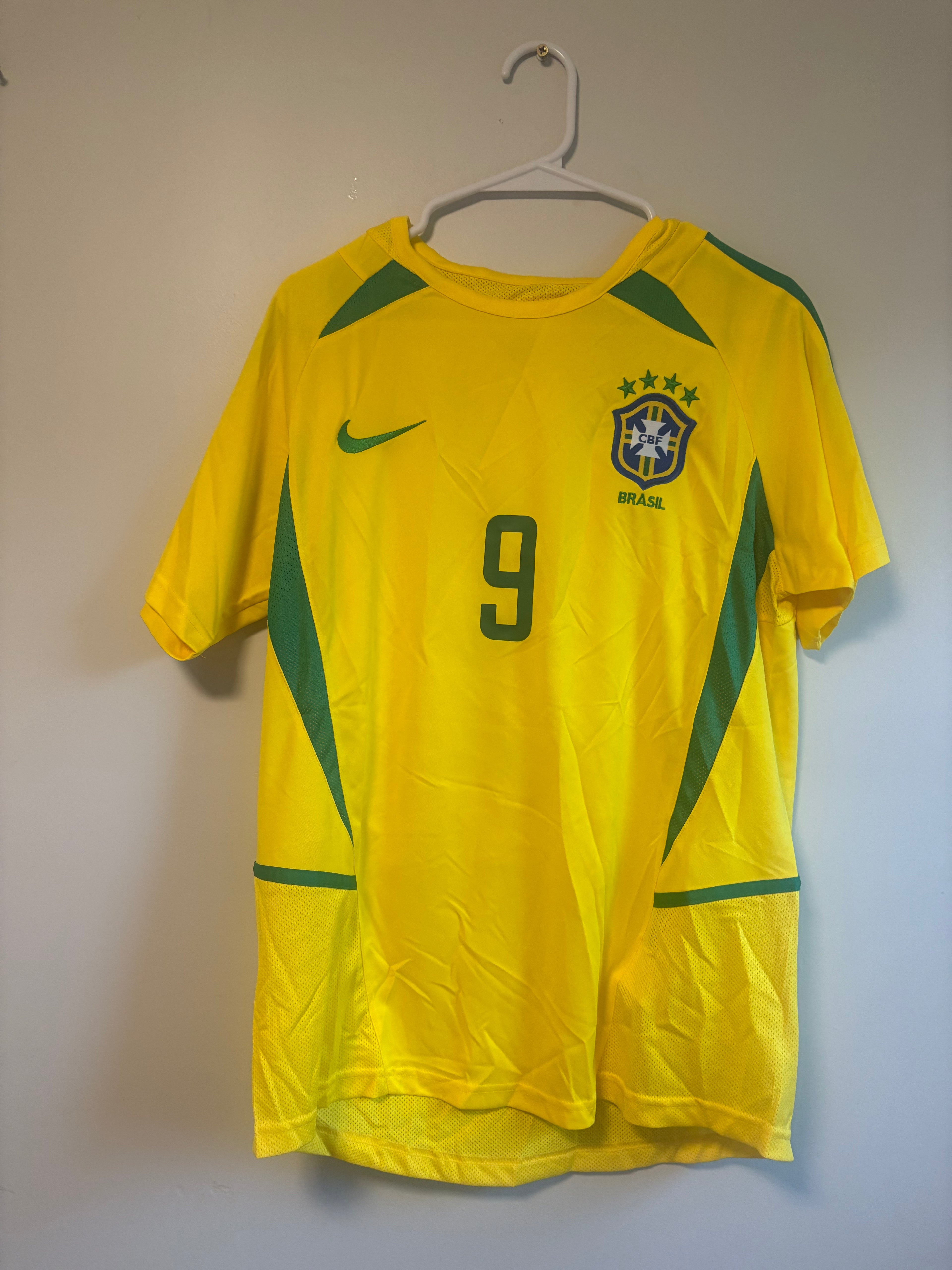 2002 Brazil World Cup Jersey Ronaldo  #9
